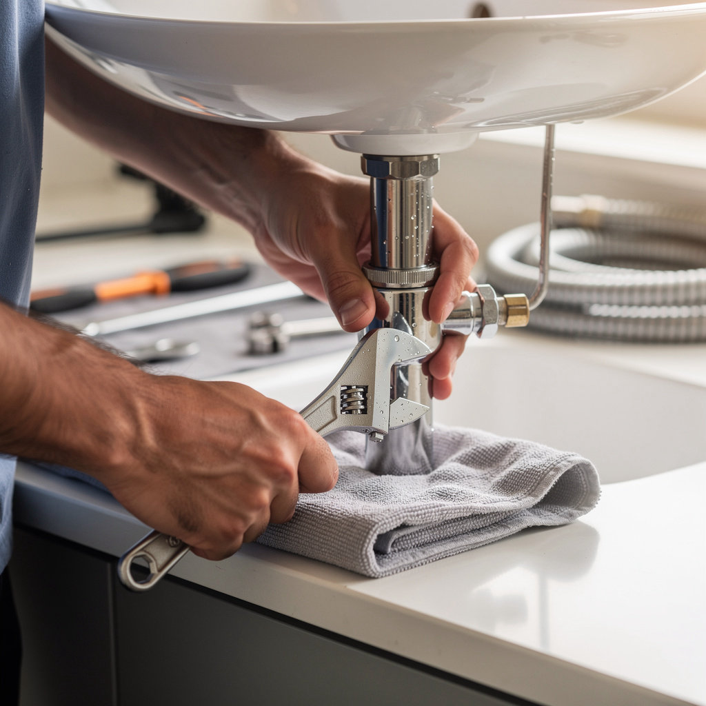 plumber in San Diego licensed professional performing quality plumbing service in a San Diego home